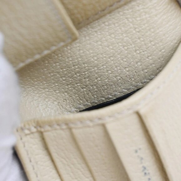 GUCCI GG Pattern Off The Grid Compact Wallet Canvas Leather Beige Gray 09EG261 - Picture 12 of 16